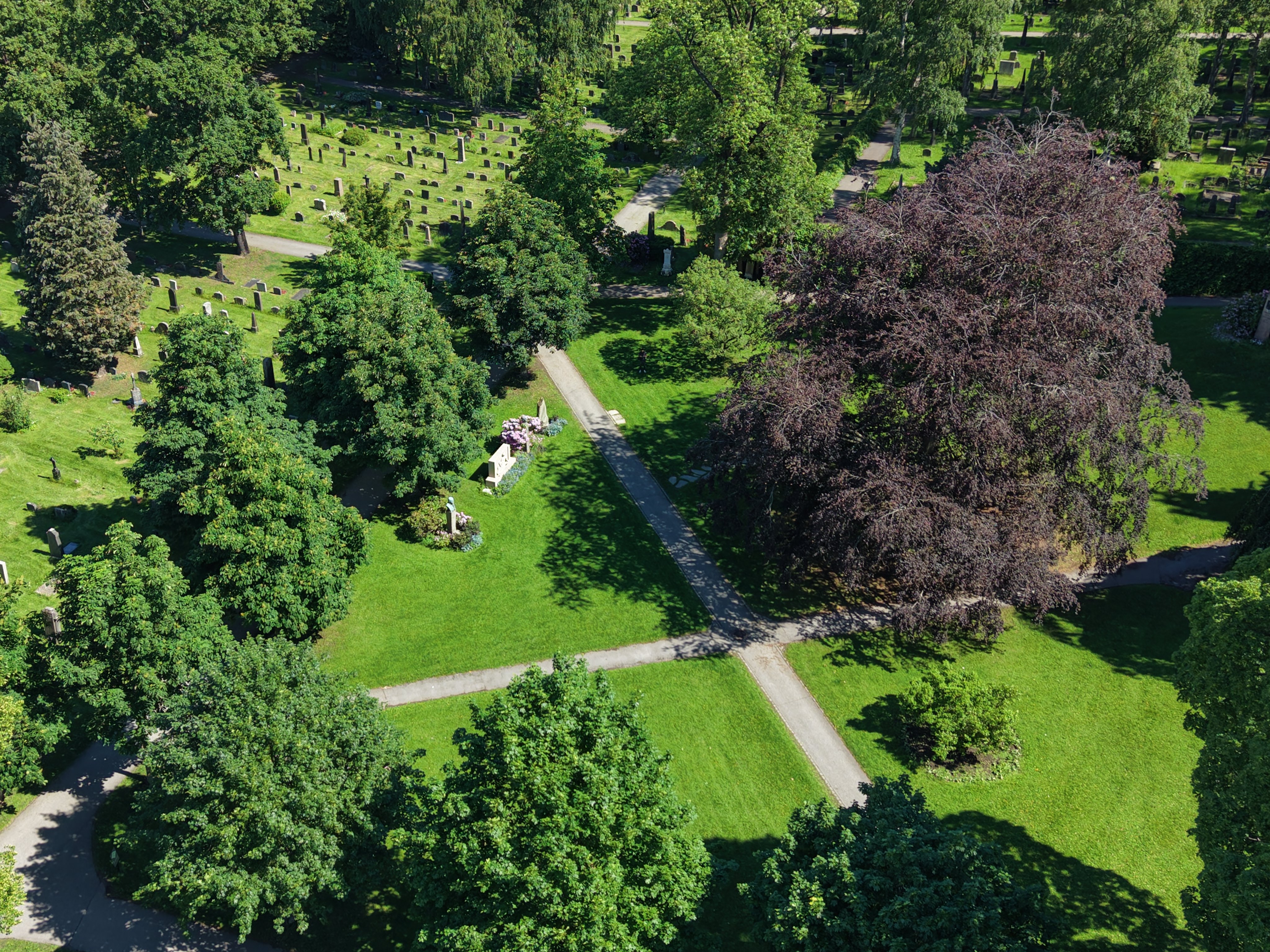 flyfoto over gravplasser