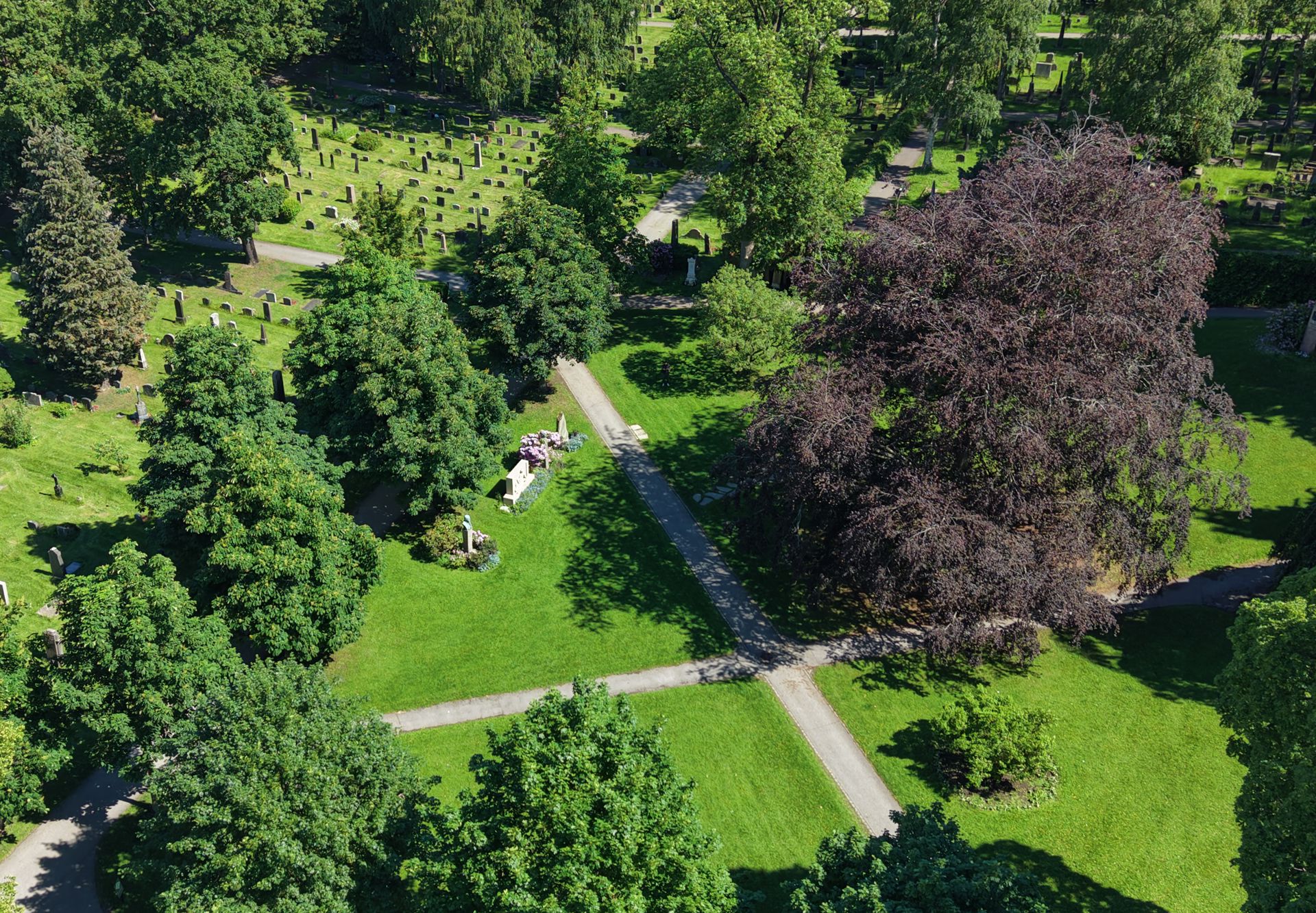 flyfoto over gravplasser