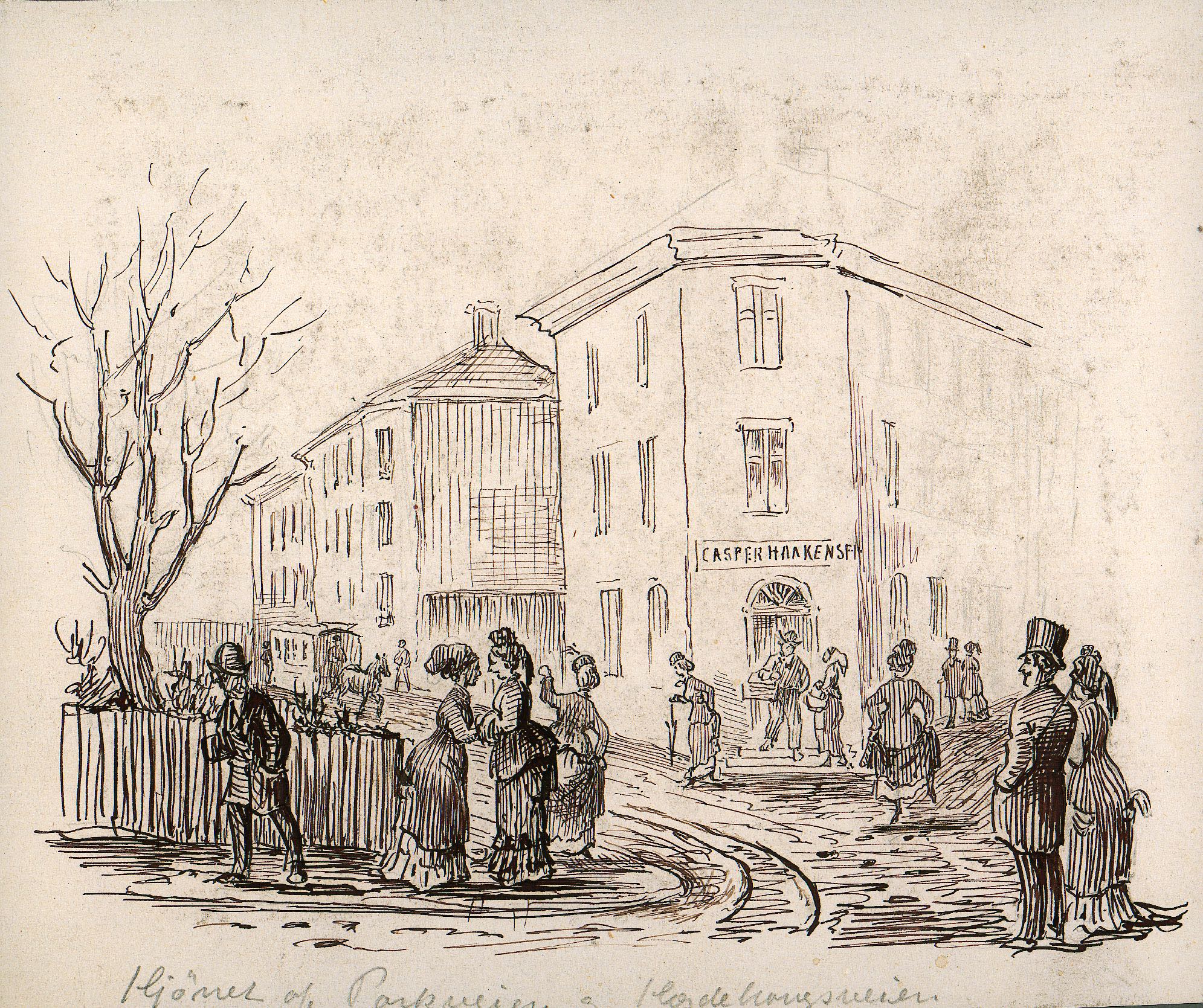Casper Haakensen (prob. 1873&ndash;86), drawn by Carl Frederik Diriks