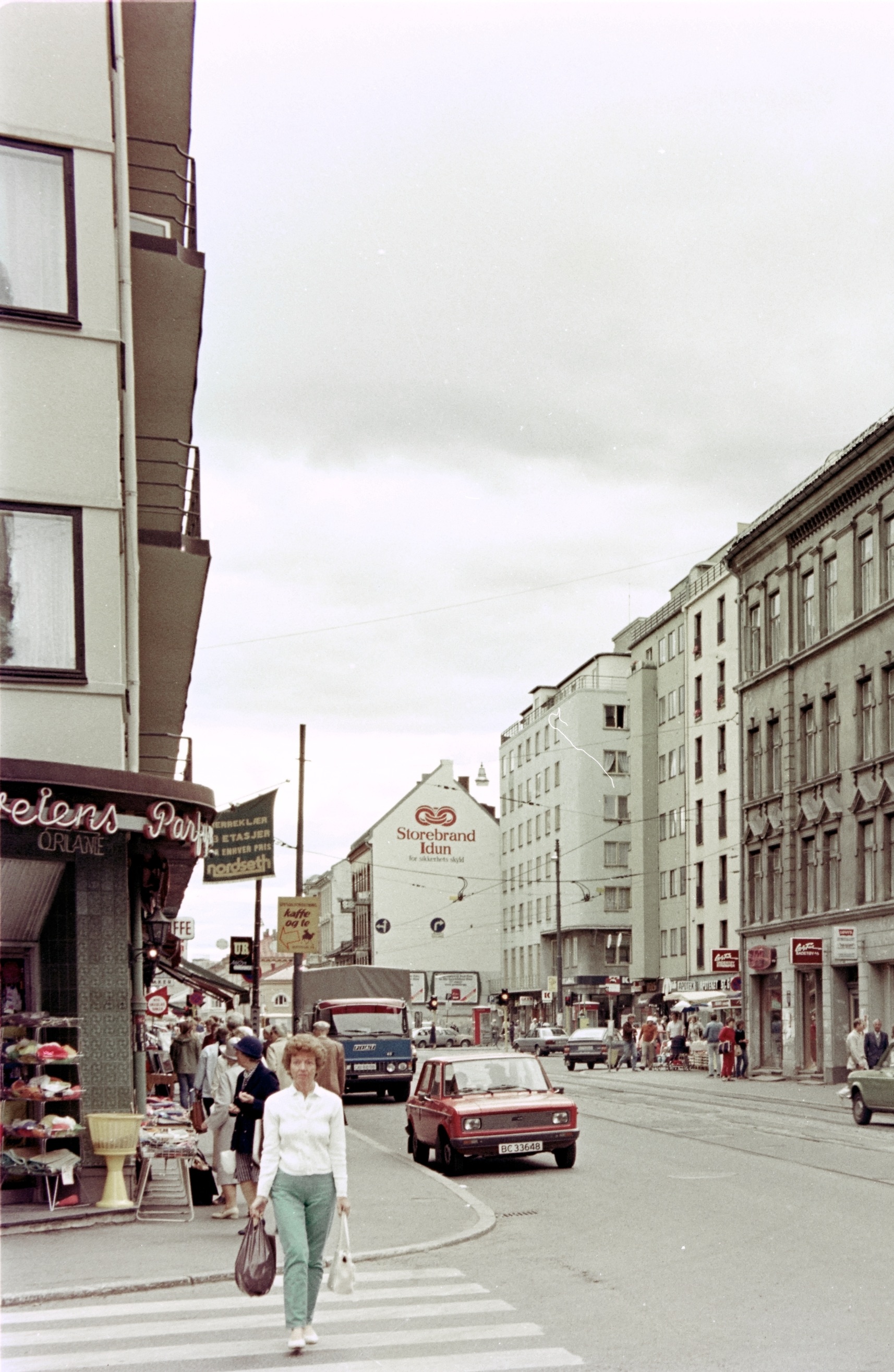 Gable advertisement for Storebrand Idun in Bogstadveien