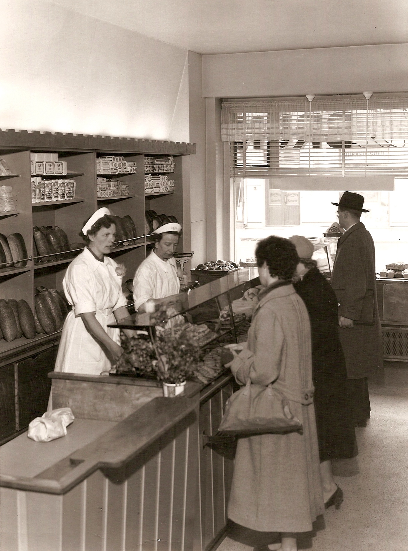 Customers are served at Baker Brun