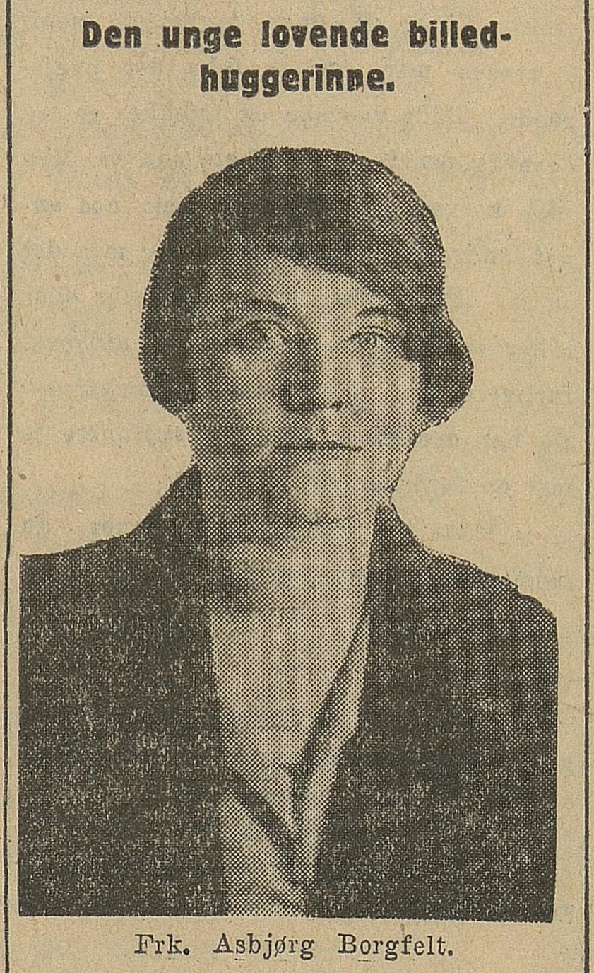 Newspaper photo of Asbj&oslash;rg Borgfelt