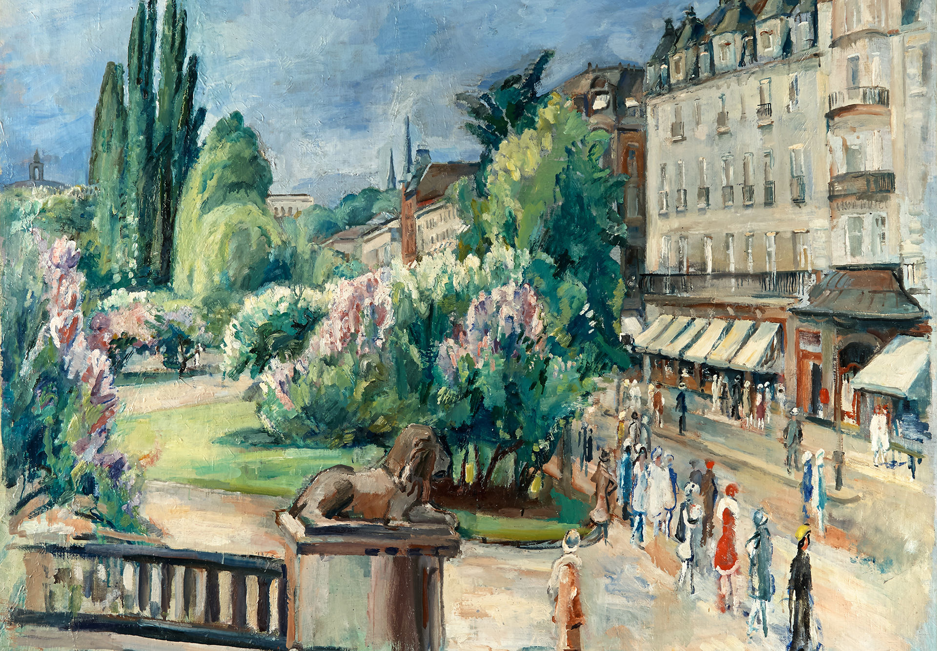 Maleri, sommer, Karl Johans gate